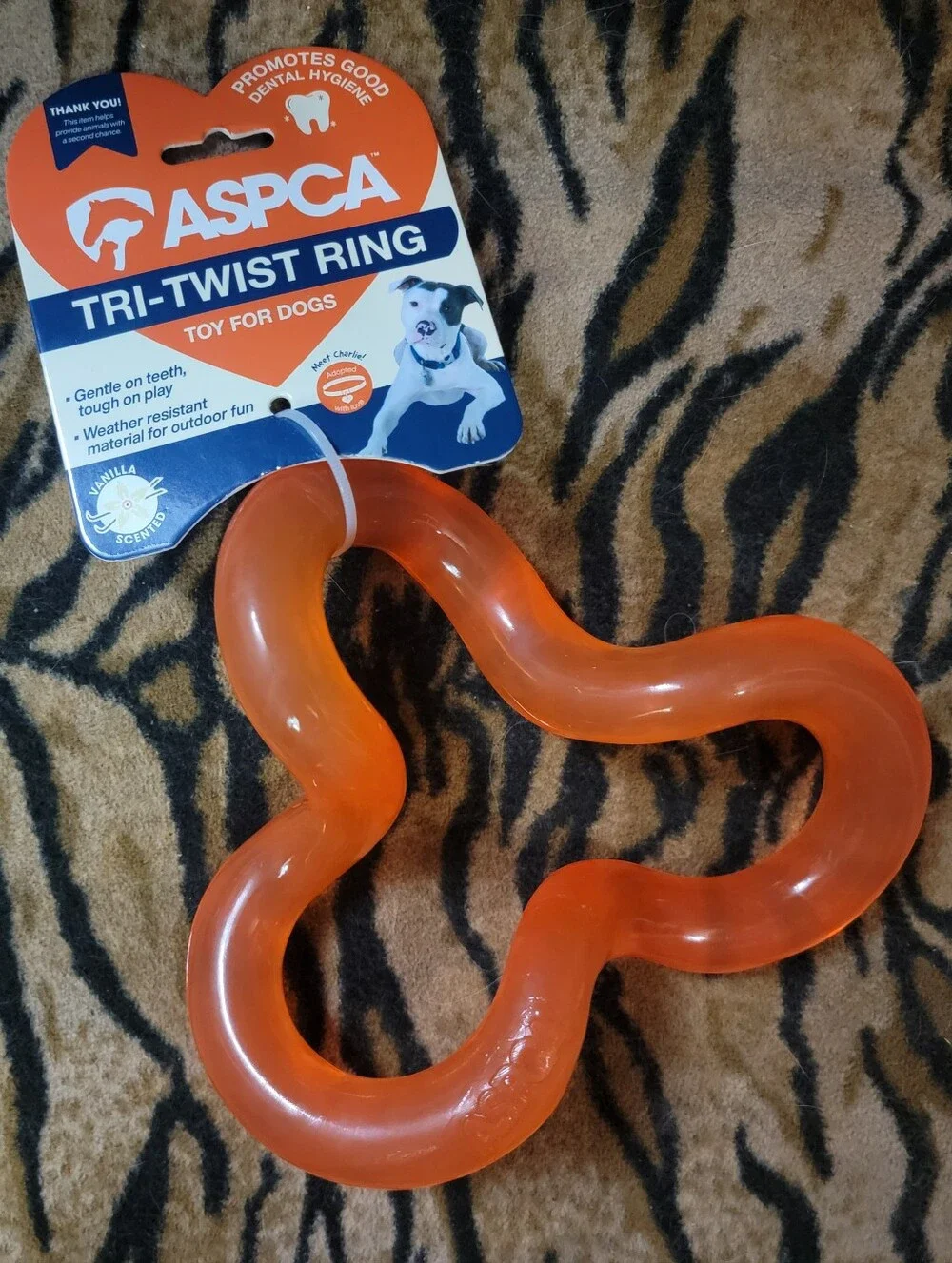 Aspca Dog Twist Chew Ring Durable Dog Toy  Large Ea.